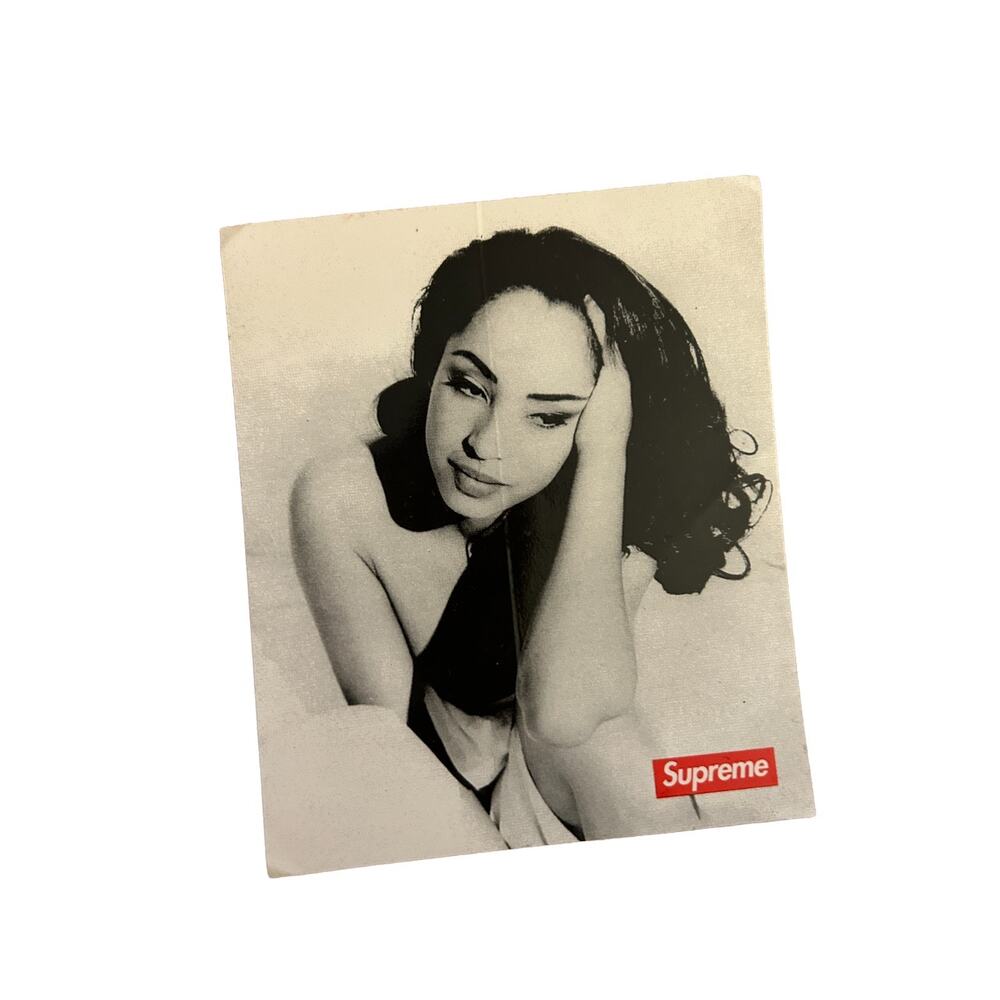 Supreme Sade Sticker SS17 Black White Photo Graphic Authentic